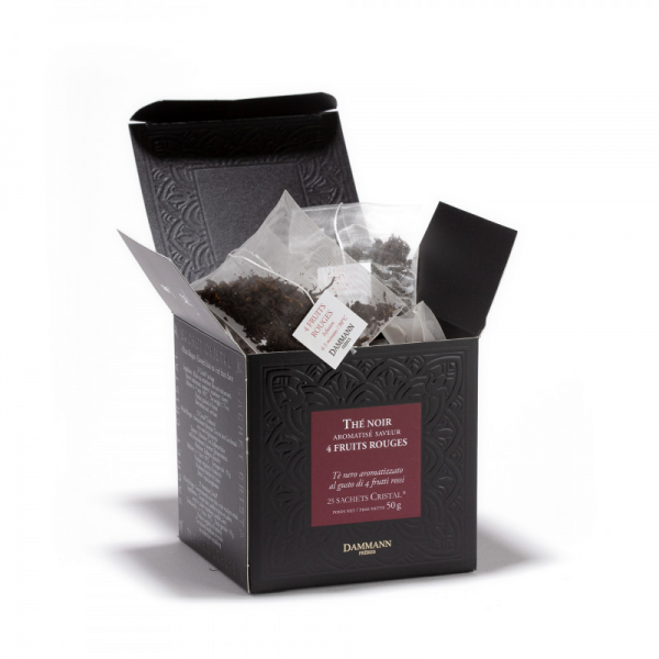 Té Dammann Frères 4 Fruits Rouges 25 Cristal Sachets
