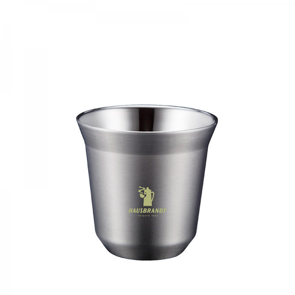 Vaso Metálico Doble Capa Hausbrandt Espresso 150 Ml