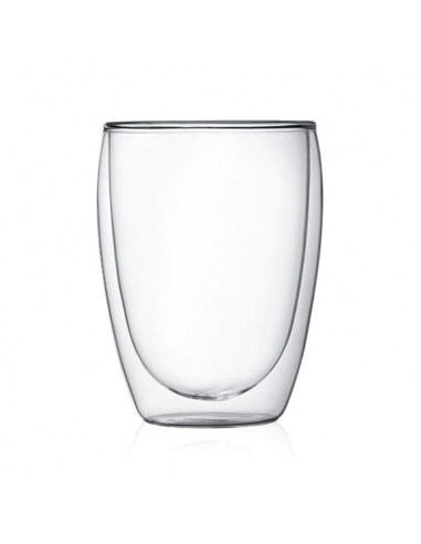 Vaso para café de vidrio de doble capa 350 ml
