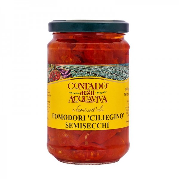 Tomates rojos 'cherry' semideshidratados (tomate redondo siciliano) 290 grs