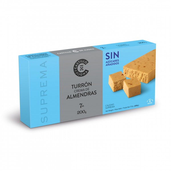 Turrón de Crema de Almendras (sin azúcar) 200 gr