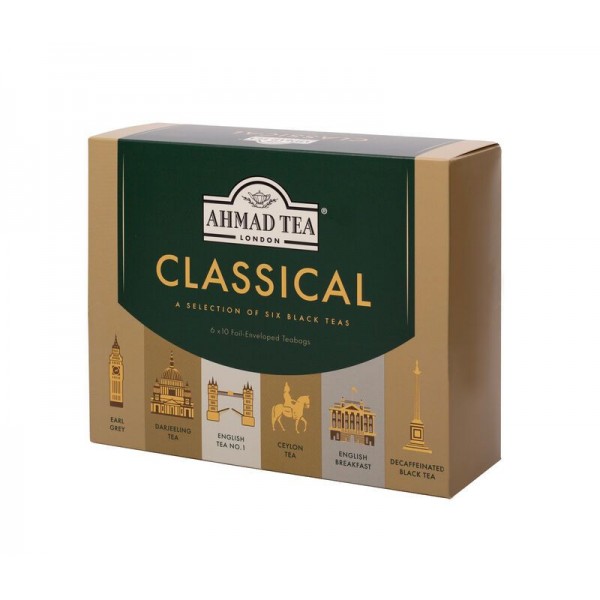 Selección Clásica de Té Negro Ahmad Tea (60 bolsitas)