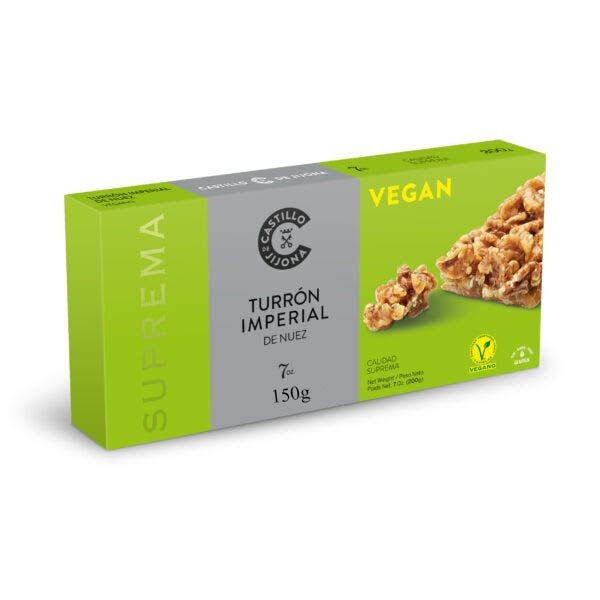 Turrón Imperial de nuez vegano 150 gr