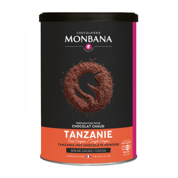Chocolate en Polvo Monbana Tanzania, 50% cacao 225 gr