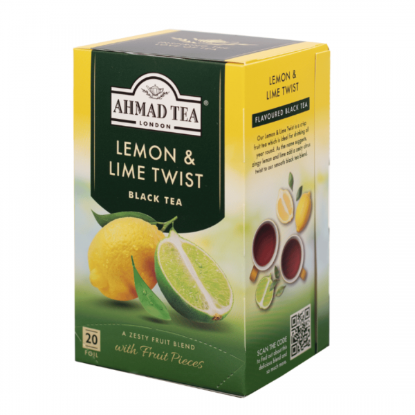 Té Negro Ahmad Lemon & Lime Twist (20 Sachets)