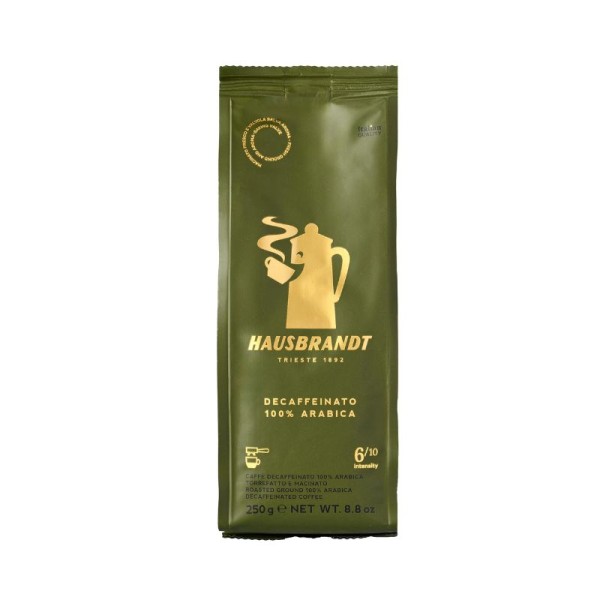 Café Molido Hausbrandt Descafeinado - Soft Pack 250 gr