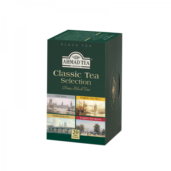 Té Negro de 4 variedades Ahmad Tea Classic Selection (20 Bolsitas)
