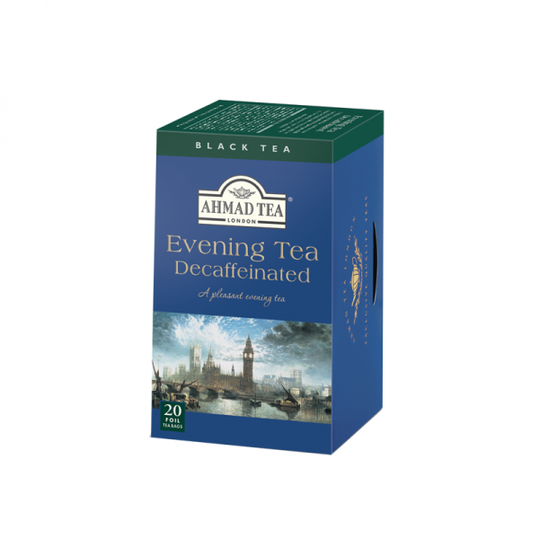 Té negro Ahmad Decaff Evening (Caja 20 Unidades)