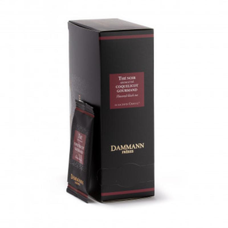 Té Negro saborizado Ultra-Premium Dammann Frères Coquelicot Gourmand (24 bolsitas)