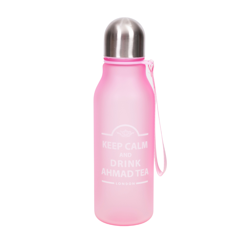 Botella de agua Ahmad 500 ml color rosa