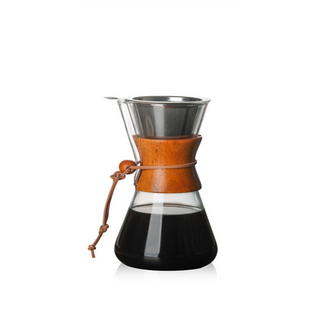 Chemex-type coffee maker with filter, 400 ml