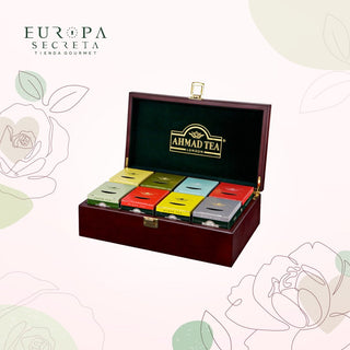 Caja De Madera Te Ahmad Tea Keeper (80 Sachets)