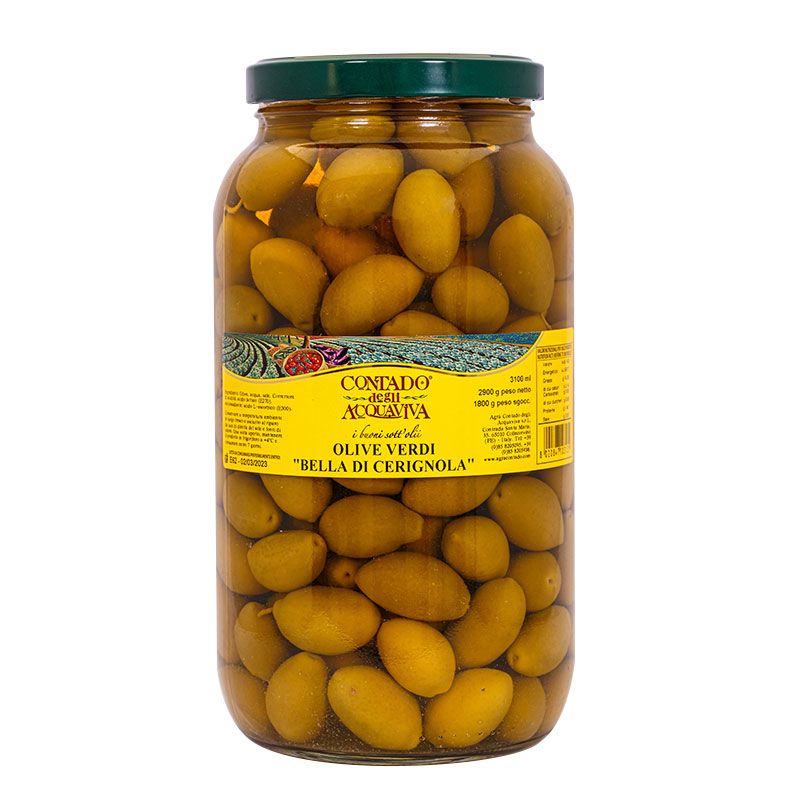 Bella di Cerignola green olives - 2.9 kg