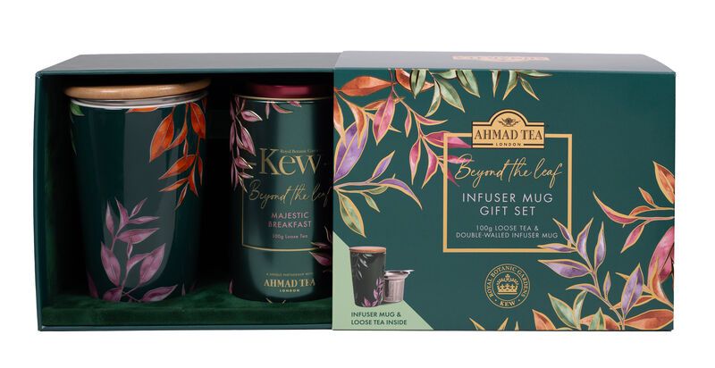 KEW SET MUG WITH INFUSER + ENGLISH BREAKFAST LOOSE LEAF TEA