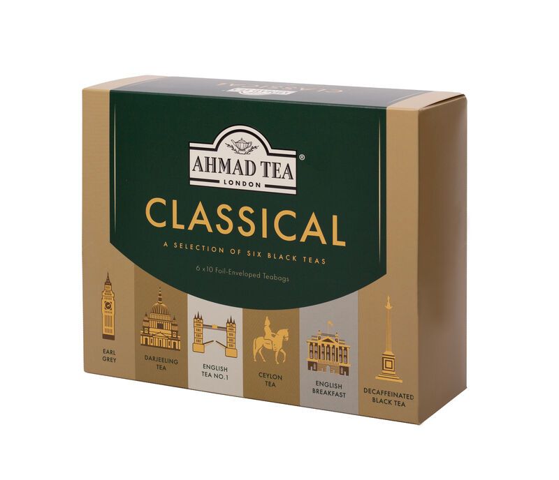 Selección Clásica de Té Negro Ahmad Tea (60 bolsitas)