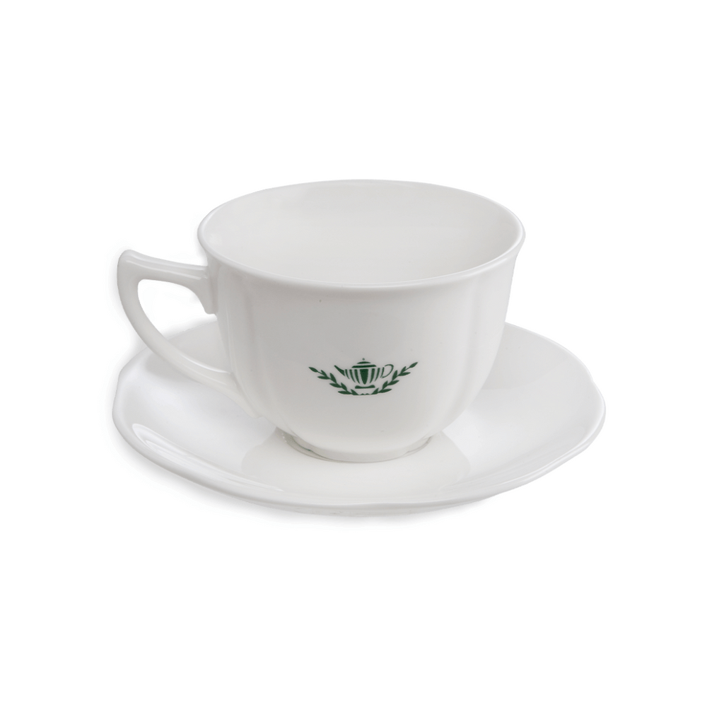 Ahmad Tea White Cup and Saucer Set 150 ml