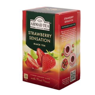 Té Negro con frutilla Ahmad Strawberry Sensation (20 Bolsitas)