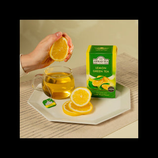 Té verde Ahmad Lemon Green (Caja 20 Bolsitas De 40Grs) - Europa Secreta - Tienda Gourmet