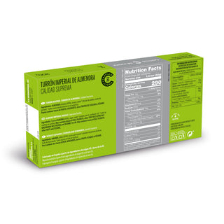 Turrón De Almendra Vegano 200 Gr - Europa Secreta - Tienda Gourmet