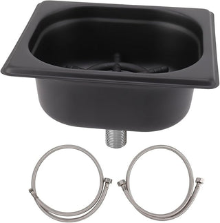 Enjuagadora de Jarra de Acero Inoxidable Tamaño Pequeño Negro