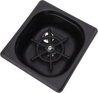 Enjuagadora de Jarra de Acero Inoxidable Tamaño Pequeño Negro