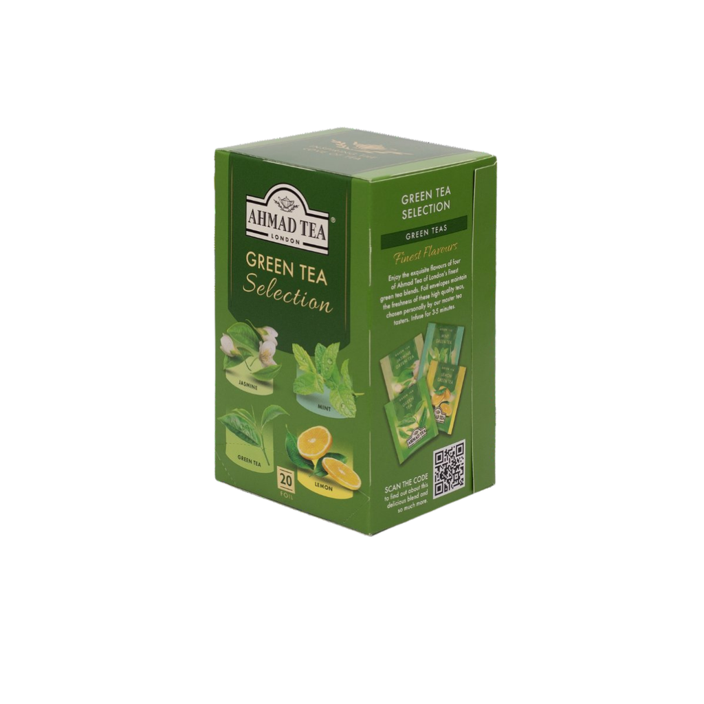 Ahmad Tea Green Selection 4 Varieties (20 Teabags)